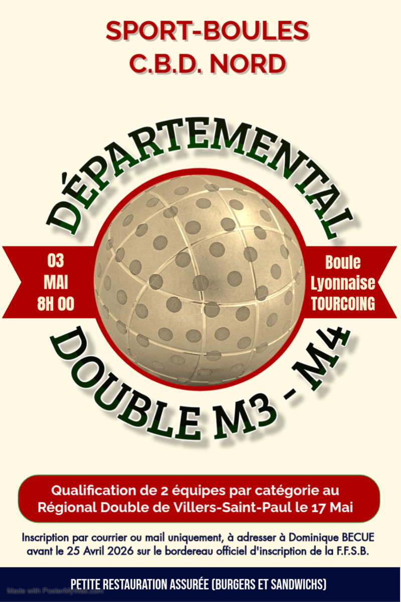 Eliminatoire doubles M3 et M4 Tourcoing