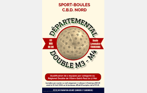 Eliminatoire doubles M3 et M4 Tourcoing